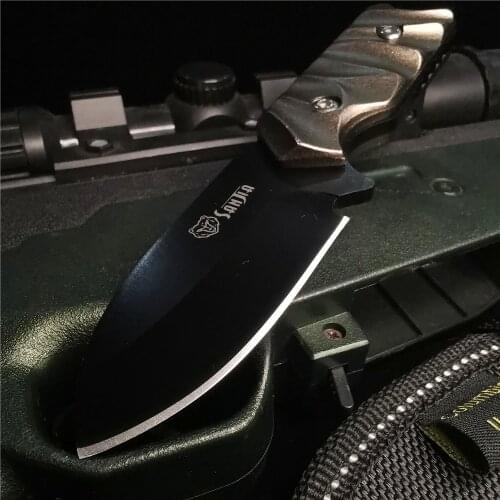 Stainless Steel Pocket Knife, Camping Portable Hunting Knife, Sharp and Durable, Outdoor Adventure, Barbecue, Fishing Tool Knife