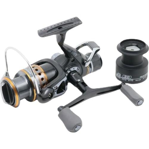 DEUKIO Summer Fishing Metal Body Spool Spinning Reel Left and Right Handle Fishing Spinning Wheel 5.5:1 Drag Carp Pesca