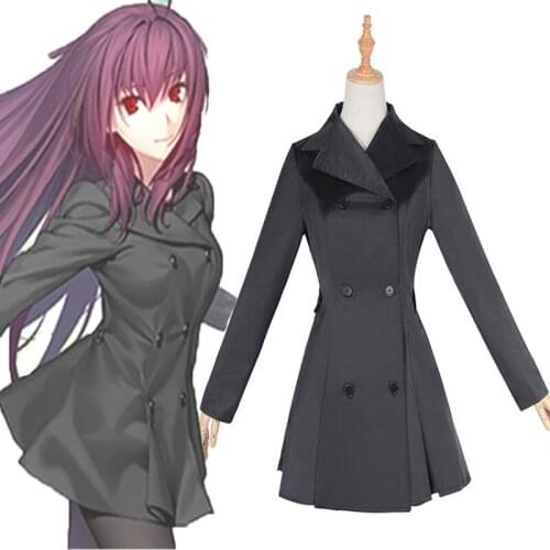Game Fate Grand Order 3th Cosplay Costume Scathach Lancer Cosplay Black Uniform Costumes Halloween Carnival Party Women Cosplay