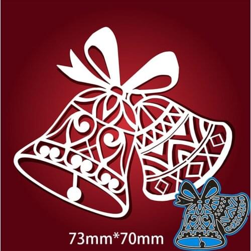 Metal Cutting Dies hollow pattern bell New Scrapbook paper decoration template Embossing DIY Paper Card Craft 73*70mm