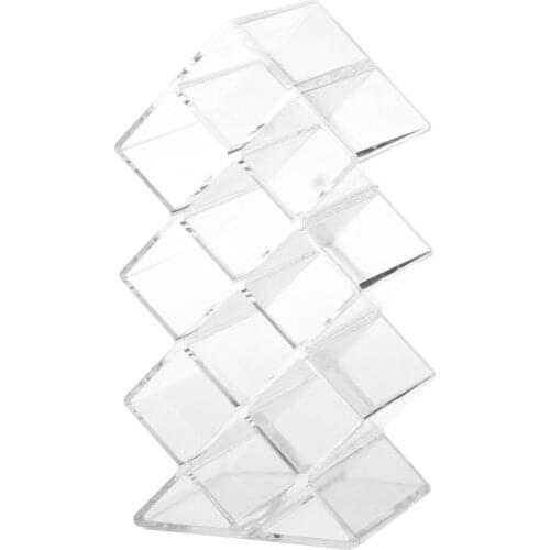 10 Spaces Lipstick Organiser, Transparent Cosmetic Organiser Clear Makeup Case Display for Lipstick, Brushes and More