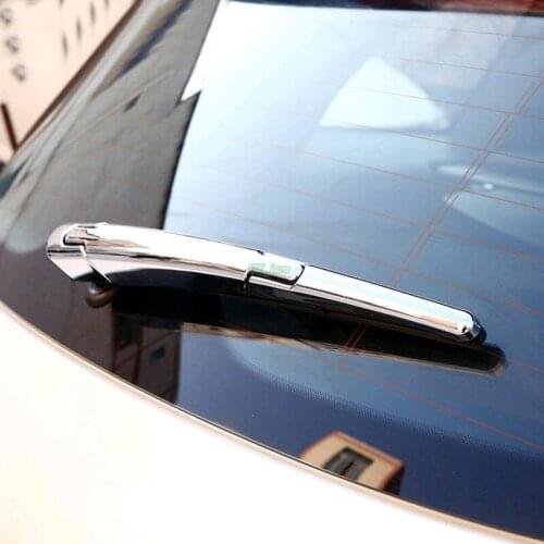 2017 for Renault Koleos Fashion Chrome Rear Rain Wiper Nozzel Cover trim 3pcs car styling auto accessories