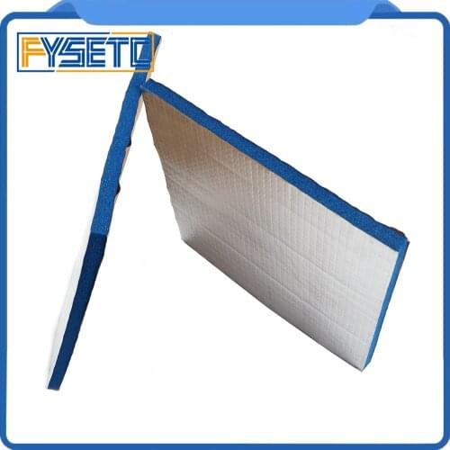 2pcs Heat Insulation Cotton Blue 200/220 10mm Thick 3D Printer Heating Bed Sticker For Waohao I3 Anet A8 A2 Tronxy X2