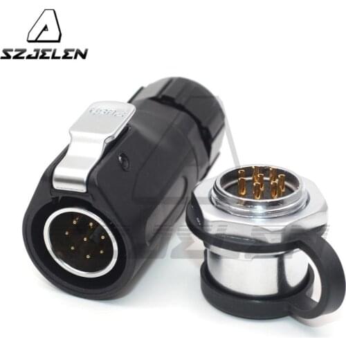 XHP20, IP67 8pin Waterproof conectors, LED power cable connector male and female, car connector, electrical power plug socket