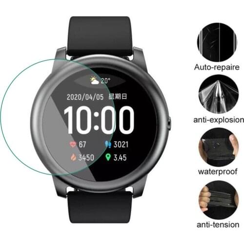 5pcs Soft TPU (Not Glass) Protective Film For YouPin Haylou Solar LS05 Watch Full Screen Protector Cover Smartwatch Protection