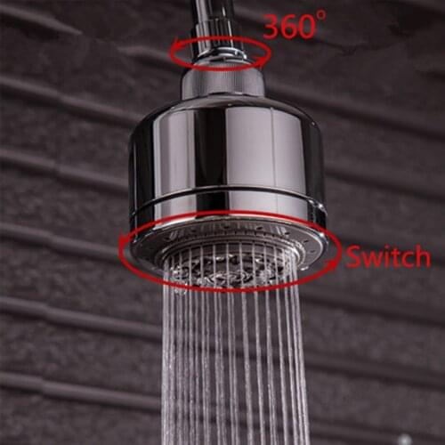 1/2 Multifunction Full Function Pressurized Water-saving Rotating Top Sprinkler Shower Head for Bathroom Accessories