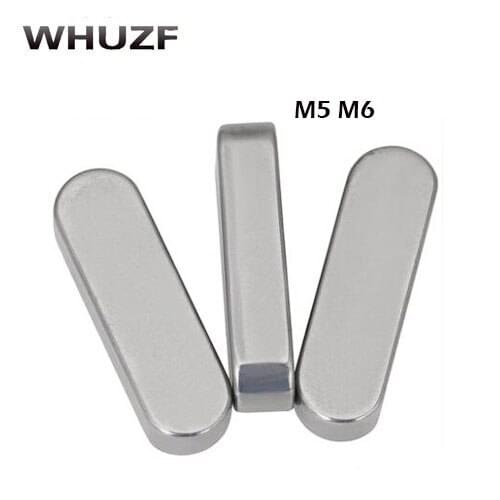 10PCS M5 M6 304 stainless steel flat key rounded flat key pin square key pin material Safe and easy to apply