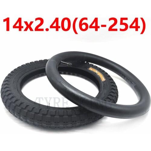 14x2.4(64-254) Inner and Outer Tyre 14*2.4 Pneumatic Wheel Tire for Kids Bike Children Bicycle Accessories