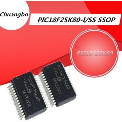 2PCS PIC18F25K80 PIC18F25K80-I/SS SSOP28 New spot