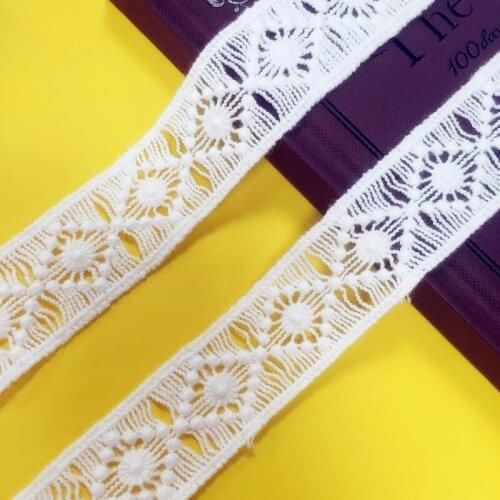 20Yards 3Cm White Cotton Embroidered Lace Fabric Trim DIY decorate Sewing Handmade Craft Materials