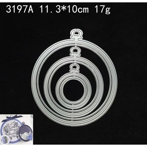 2021 New Round Label Metal Cutting Dies DIY Scrapbooking Embossing Paper Photo Frame Stamps Craft Template Mould Stencils