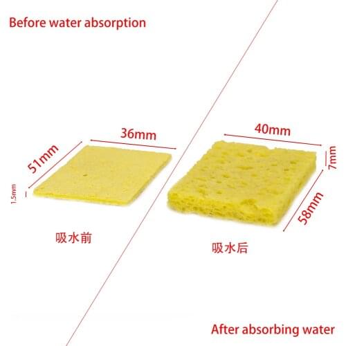 3pcs Soldering Iron Sponge Cleaning Welding Station Cleaner Enduring Temperature Electric Iron Welding Reapir Tool