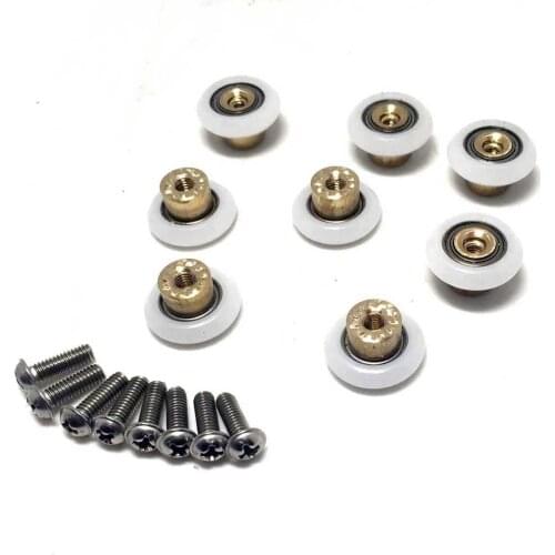 8 x Replacement Shower Door ROLLERS/Runners/Wheels19mm Diameter CY-103 (Roller diameter 23mm)