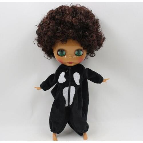 Blyth 1/6 Doll Halloween Ghost Teddy Suit Black and White ICY Licca Free Shipping