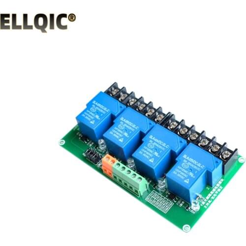 Four 4 Channel Relay Module 30A with Optocoupler Isolation 5v Supports High and Low Triger Trigger for Smart Home