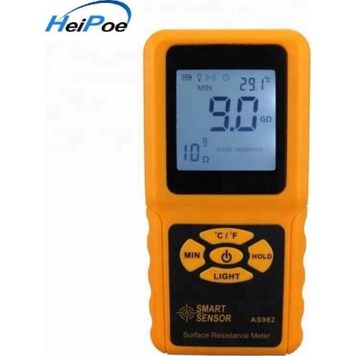 Digital LCD Surface Resistance tester / digital micro ohm meter / electric resistance meter
