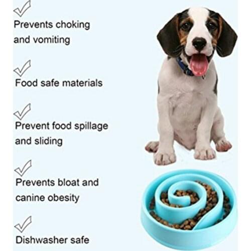 Pet Dog Feeding Food Bowls Puppy Slow Down Eating Feeder Dish Bowl Prevent Obesity Pet Dogs Supplies Dropshipping