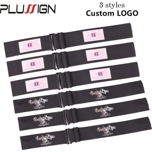 20Pcs/Lot Adjustable Elastic Band For Wigs Making Wig Accessories Custom Elastic Edge Laying Band Black Wig Band For Hairnet