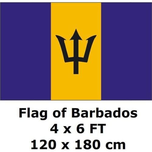 Barbados Flag 120 x 180 cm 100D Polyester Barbadian Flags And Banners National Flag Country Banner
