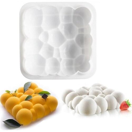 Baking Cake Molds Kitchen Handmade Desserts Pudding Cookie Mould Silicone Mold DIY Muffin Moulds For Microwave Oven 20*20*5cm