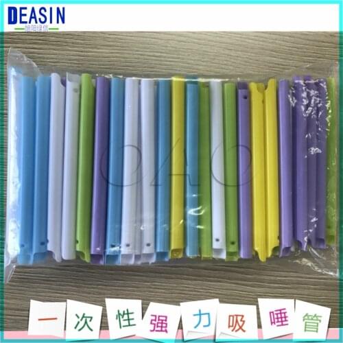 Good quality 1000pcs dental materials Disposable supplies powerful suction tube Strong straw