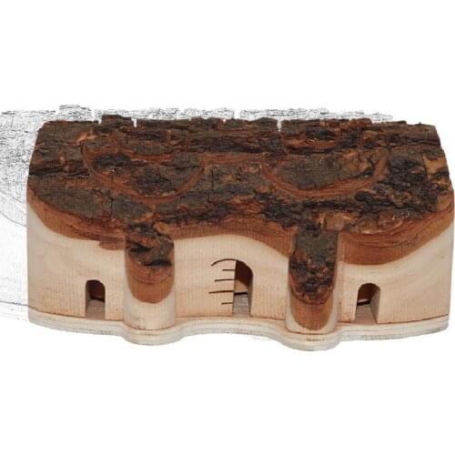 Creative Tochigi New and Exotic Small Crafts Decoration Telescopic Castle Changbai Mountain Solid Wood Castle