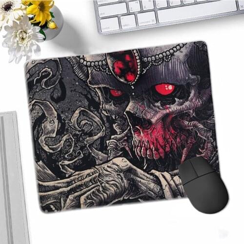 Cute High Quality Dark Horror Skull Anime Mouse Mat Smooth Writing Pad Desktops Mate Gaming Mouse Pad kawaii mousepad