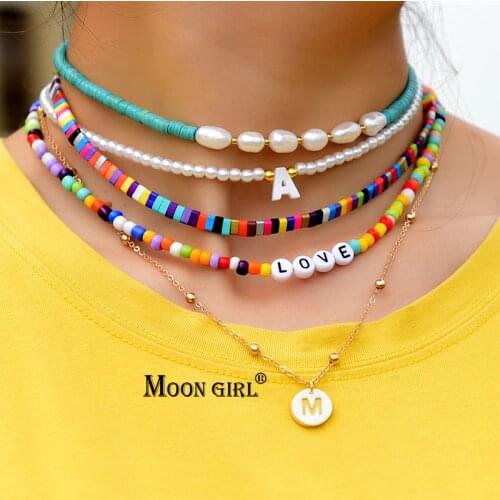 MOON GIRL Pearl Necklaces For Women