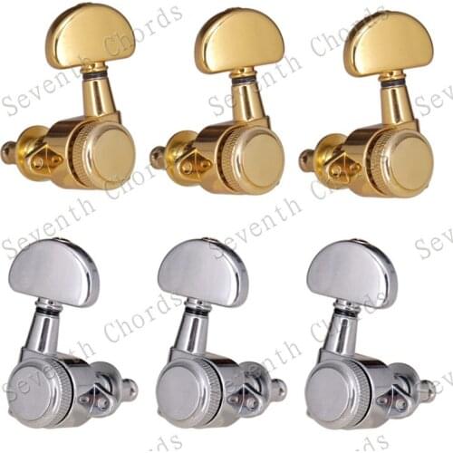 A Set of Right Angle Screw Hole Locked String Tuners Tuning Peg key Machine Heads For Acoustic Electric Guitar parts