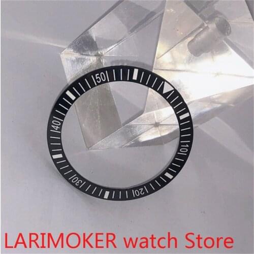 BLIGER brand new high-quality 38mm black rotating glass Cyan suitable for 40mm mens watch with automatic winding