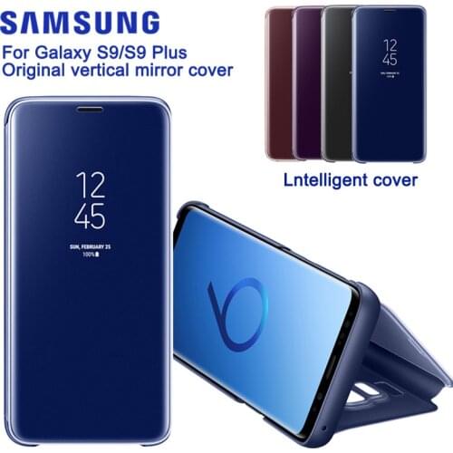 New Original Vertical Mirror Protection Shell Phone Cover Case For Samsung GALAXY S9 G9600 S9+ Plus G9650 Slim Flip Case
