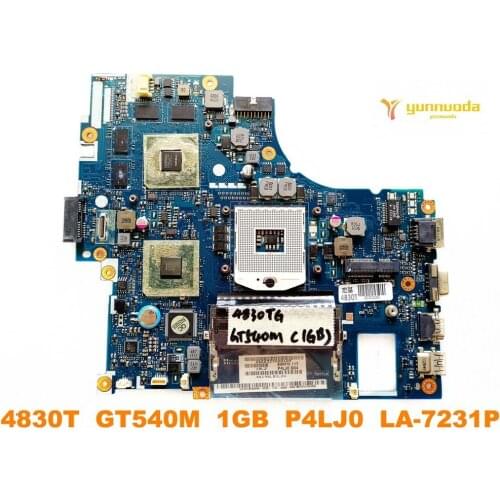 Original for ACER 4830T laptop motherboard 4830T GT540M 1GB P4LJ0 LA-7231P tested good free shipping