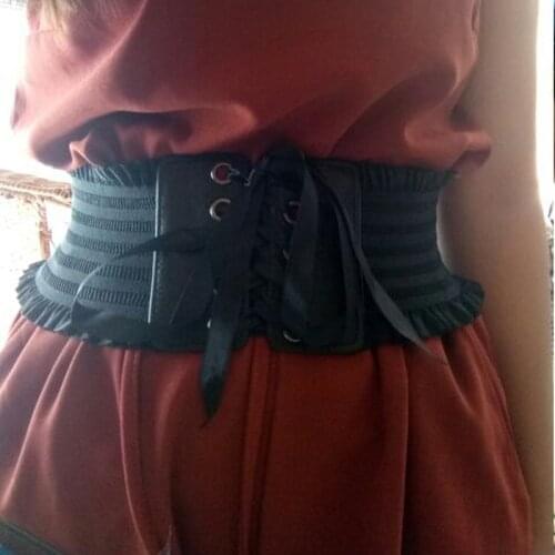 Ladies Fashion Tassel Lace Waist Decorated Bow Tie Dress Belt Female Cummerbunds Ladies Dress Skirt Decoration Accessories