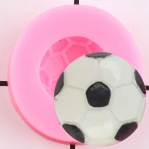Football Silicone Mold Cupcake Topper Fondant Cake Decorating Tools DIY Chocolate Gumpaste Mould Polymer Clay Candy Molds