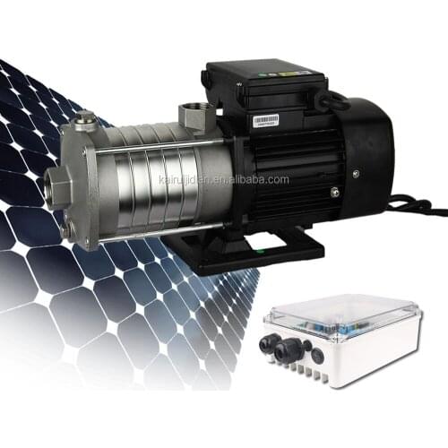 High flow surface solar water pump for irrigation