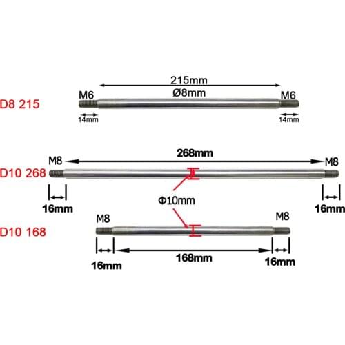 Telescopic Motor Straight Shaft with Extend Connector Φ10 M8 Reciprocating Mechanism Linear Bearing Optical Axis