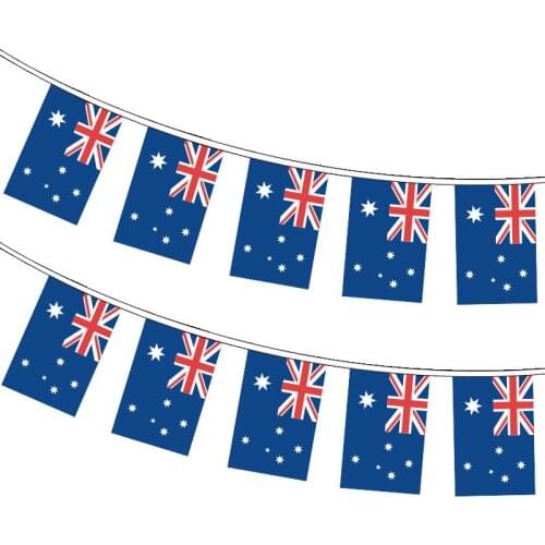 Xvggdg 20pcs/set Australia bunting flags Pennant String Banner Buntings Festival Party Holiday
