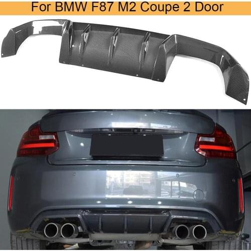 F87 M2 Carbon Fiber Rear Diffuser Lip for BMW 2 Series F87 M2 Coupe 2 Door 2016-2019 Rear Bumper Diffuser Lip Spoiler Black FRP