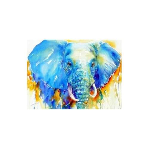 Animals diamond oil painting color elephant rhinestone embroidery image mosaic sticker decor diamond tapestry posters wall paper