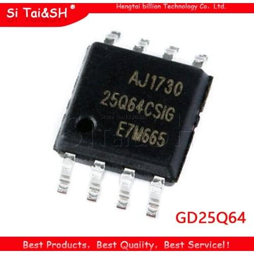 10PCS GD25Q64 SOP 25Q64 GD25Q64BSIG SOP-8 25Q64BSIG SOP8 64Mbit Flash Memory original authentic