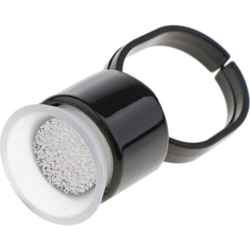 10pcs Microblading Glue Rings Ink Cup Pigment Sponge Holder Supplies