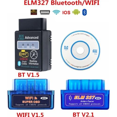 2021 Super Mini ELM327 V2.1 / V1.5 Bluetooth OBD2 CAN BUS Check Engine Car Auto Diagnostic Scanner Interface Adapter For Android