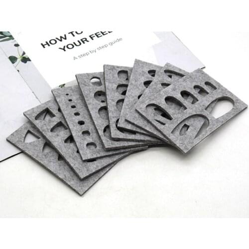 8pcs Wool Felt Mold Needle Felting DIY Craft Stencil Applique Handicraft Shaping Mould Sewing Accessories