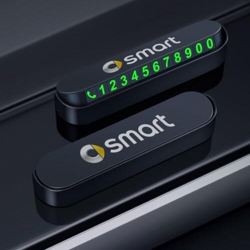 Car Temporary Parking Card Phone Number Card plate For Benz Smart Fortwo EQ Cabrio Forfour Preis W453 W451 Car accessories