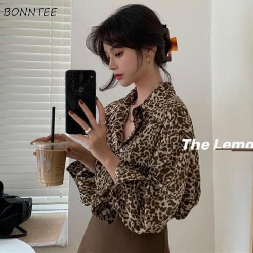 BONNTEE Leopard Blouses