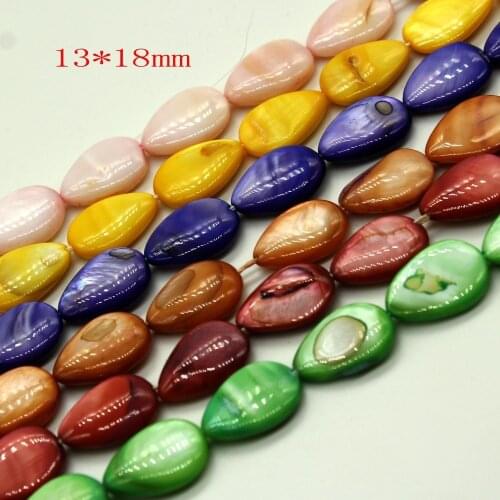 Natural Stone Beads Drop Shell Materials for Earrings Bracelet Necklace Jewelry DIY Accessories
