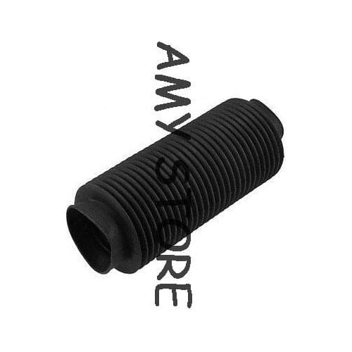 50mm Inner Dia Black Rubber Corrugated Sleeve Flexible Moulded Bellows Max Length 500mm 50x500x70mm