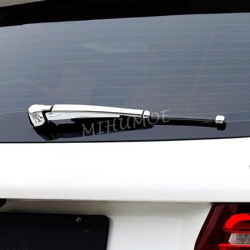 Chrome Rear Window Windshield Wiper Arm Blade Cover For Mercedes-Benz GLC (X253) 2016 2017 2018 ABS Moulding Trim