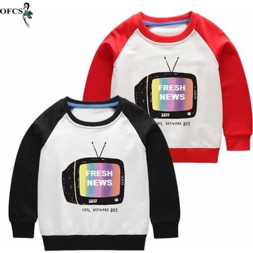 Hot Children T-shirt Homme Unisex Hoodie For Girls Sweatshirt Male Sweatshirt Set Fall Kids Full Cotton T-shirt Tops Boy Clothes