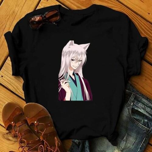 New Anime Tomoe and Nanami T-shirts Kawaii Graphic Clothes Harajuku Tee Shirt Summer Clothing Soft Female Tops Women Tshirt